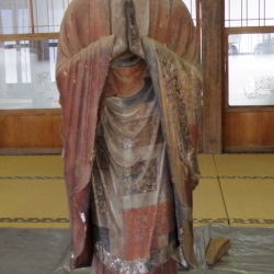 曹洞宗 安國寺様 迦葉尊者像洗浄