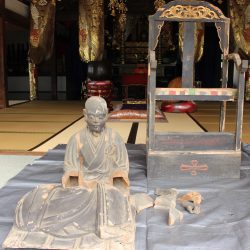 曹洞宗　岩昌寺様　開山像洗浄