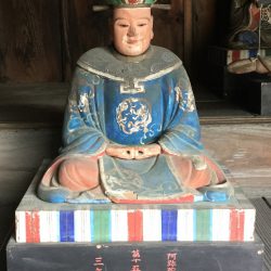 臨済宗 慈光院様 第十 五道転輪王像洗浄補筆