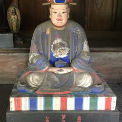 臨済宗 慈光院様 第七太山王像洗浄補筆