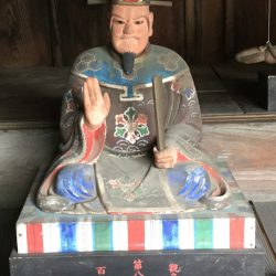 臨済宗 慈光院様 第八平等王像洗浄補筆