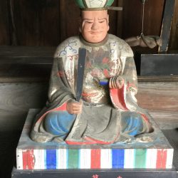 臨済宗 慈光院様 第三宋帝王像洗浄補筆