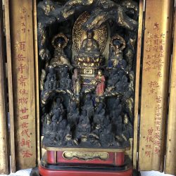 曹洞宗　頼岳寺様　１６羅漢像洗浄