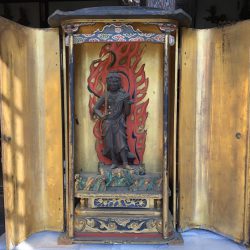 高野山真言宗　薬王寺様　不動明王像クリーニング